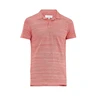 Tonal-red striped cool cotton Polo shirt