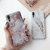 For Xiaomi Redmi note 7 Case Hard PC Brown Gold Marble Pattern Phone Cover For xiaomi mi 8 Lite mi 9 mi9 Case For Xiaomi Play