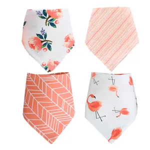 Image of Wholesale Soft 100% Cotton Double Layer Printed Dog Bandana