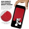 Silicone custom smart phone sticky wallet holder stretchy used for Apple iPhones