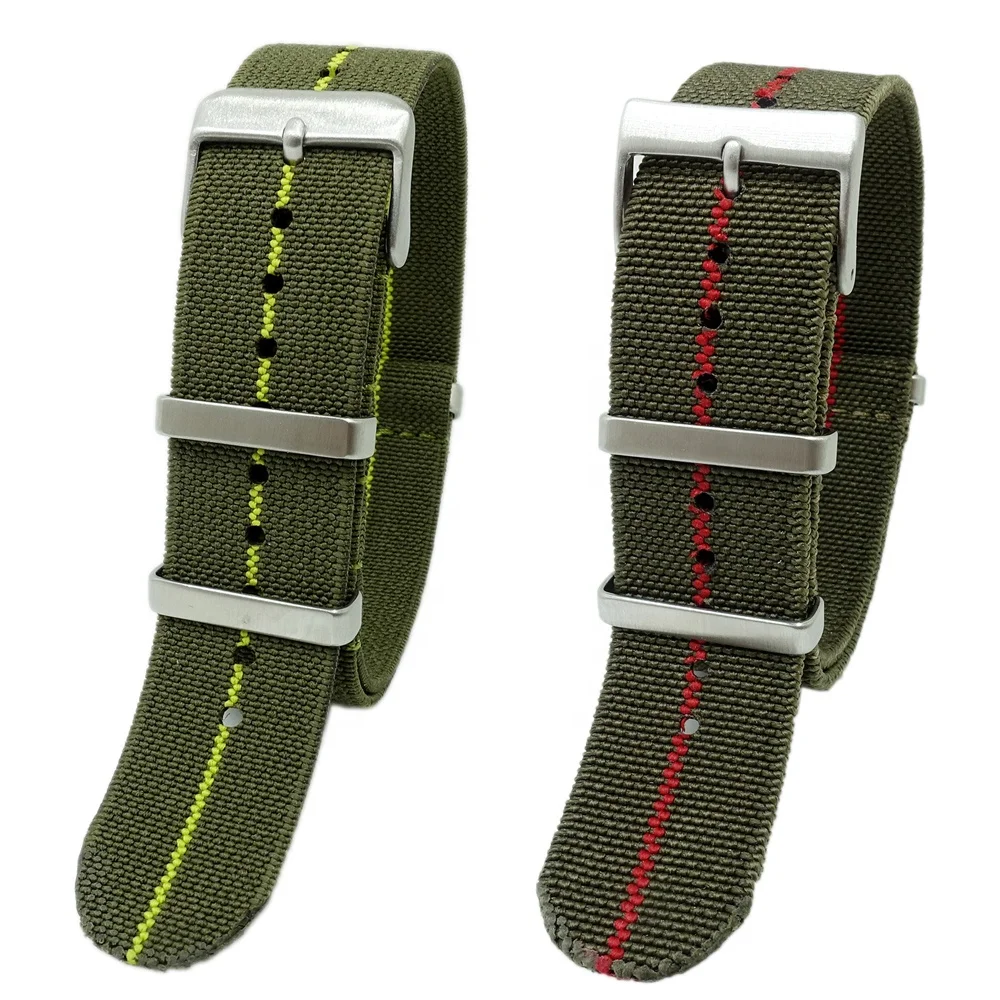 

Hot Selling  Custom Nylon Nato Elastic Watch Band Parachute Watch Strap for Watches, Customized/11 available color