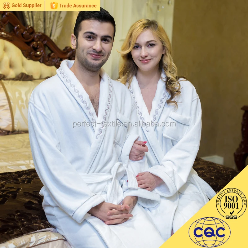
Adult 100% Cotton Hotel Robe Bath robe Set 