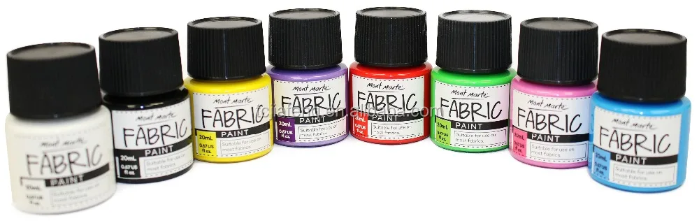 
Mont Marte Fabric Paint Set 8pce x 20ml 