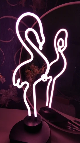 OMG!!! so cute neon sign flamingo neon sculpture for Christmas light
