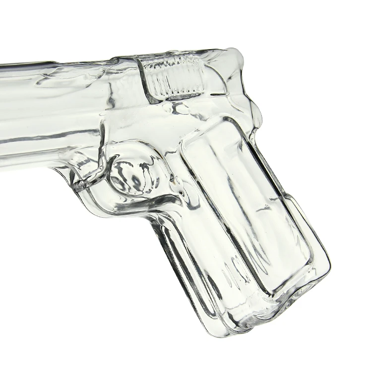 Glass Gun Shaped Glass Bottles/unique Shaped Wine Glass Bottles/shaped