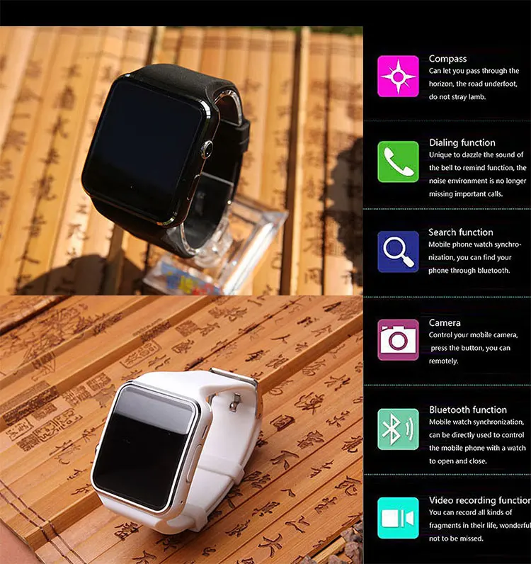 2019 x6 Smart Watch for Android Fitness Tracker sport watch with SIM Card DZ09 X6 Q18 Z60 smart watch gps