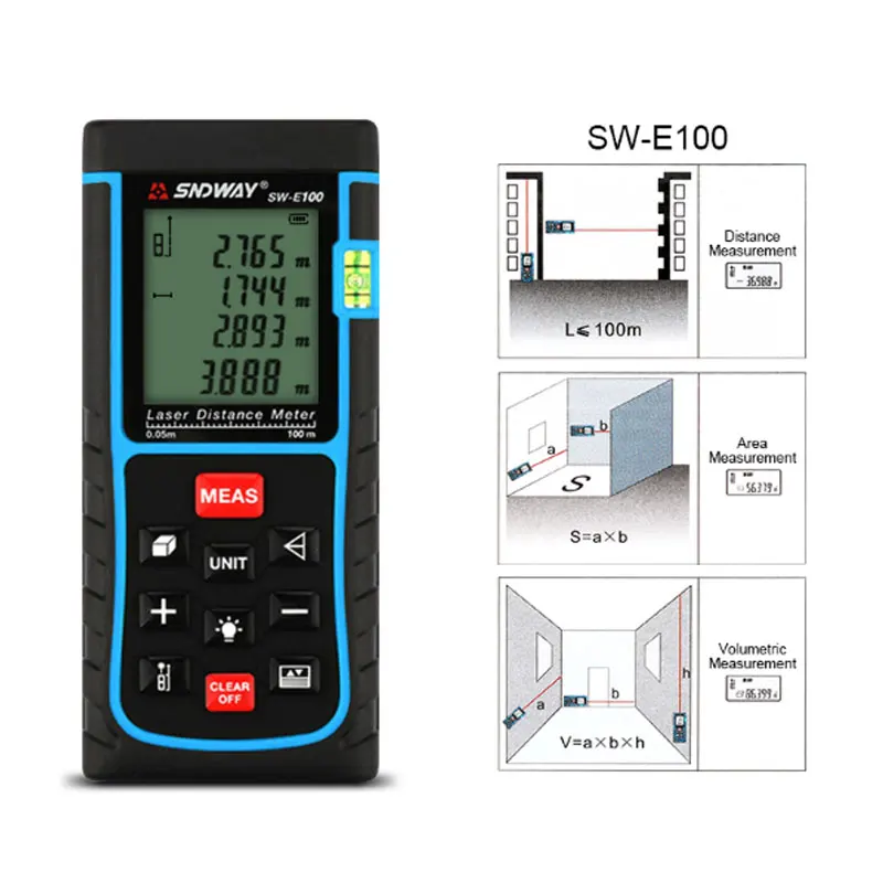 100 измерение. SNDWAY SW-b40 инструкция. SNDWAY SW-lr180. SNDWAY схема. Лазерный дальномер SNDWAY SNDWAY SW-mt4 40 м инструкция.
