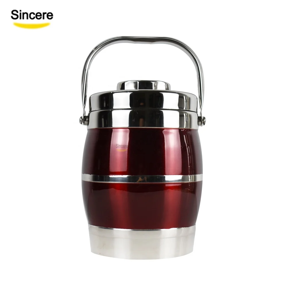 

Double wall Stainless steel insulated food container thermos food jar, Nature color, green, blue.red