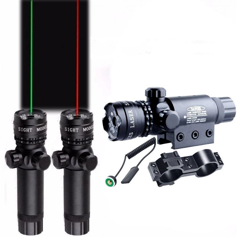 

Powerful Red Green Laser Dot Sight Scope 5mW Beam Lazer Light 532nm Adjustable