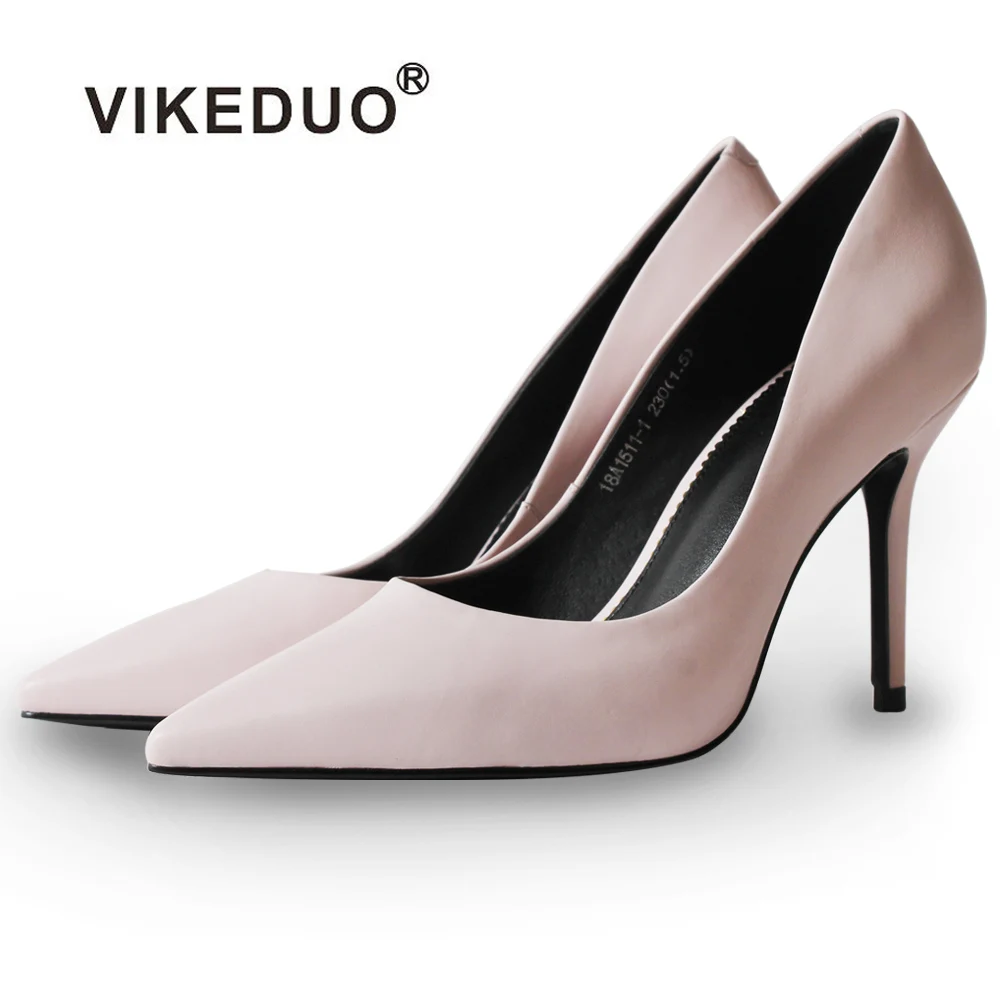 

Vikeduo Hand Made 2020 Paris Style Gorgeous Lady Wearing Shoes Pink High Heels For Women Fashion Show