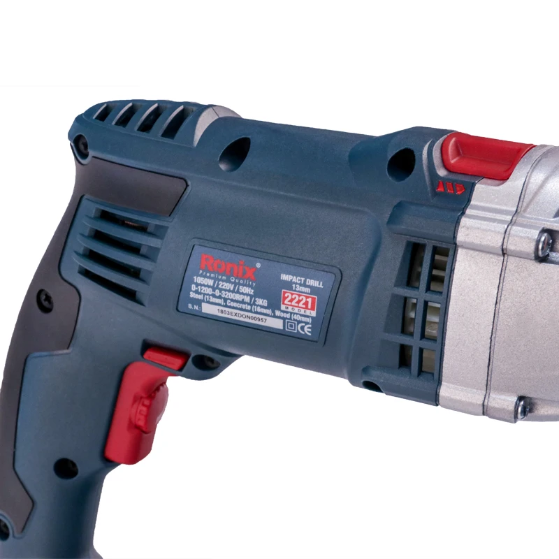 Ronix Power Tool 13mm 1050W  Electric Drill High Quality Corded Impact Dril Model 2221