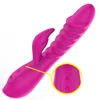 2018 New Product Heated Girls Masturbation Rabbit Vibrator G-spot Vibrating & Rotation Clit Massager Vibrator Women Sex Dildo
