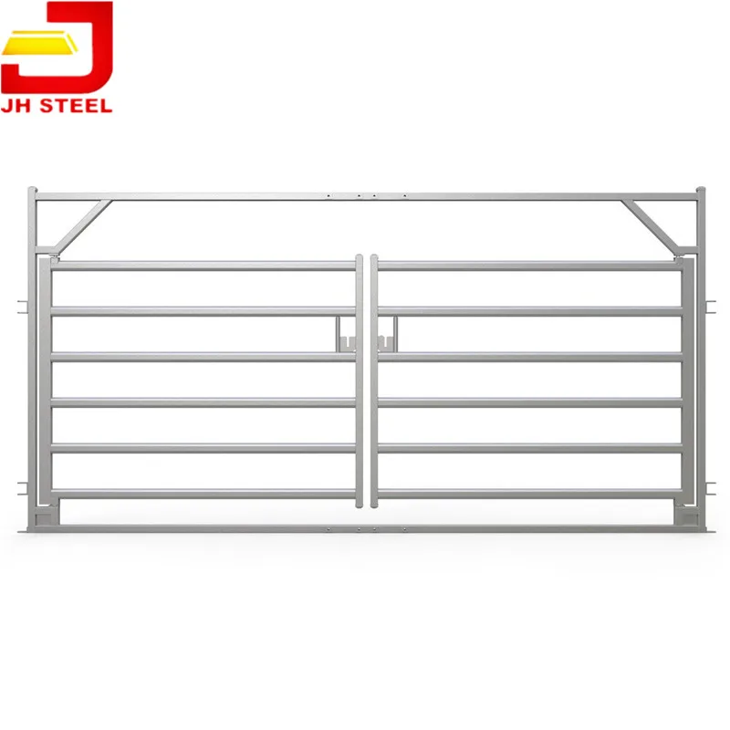 

Easy to clean Metal Livestock cattle flat farm panel, Silver