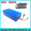 60V 30AH Lithium Battery with 1000W BMS Chargrer E bike Electric Bicycle Scooter 60V 1000w Lithium