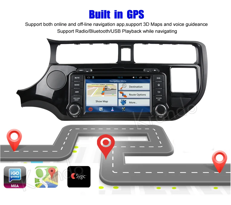 for kia rio navigation