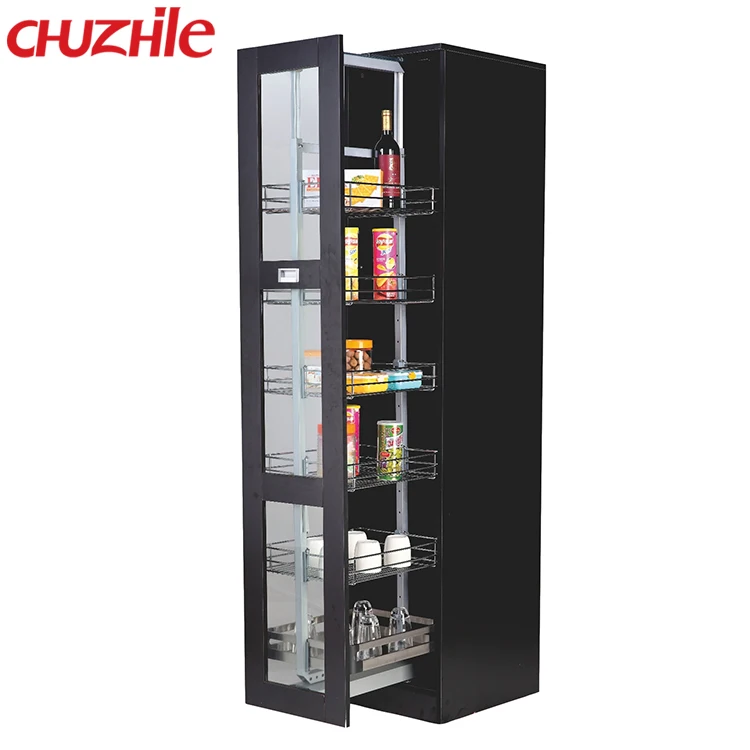 Kitchen Cabinet Soft Close 400mm Wide Pull Out Tall Larder Unit