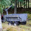 700kgs forestry trailer for quad/ tipping timber trailer/hydraulic crane log transport trailer/4X4 multi-purpose farm trailer CE