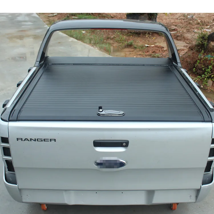 
4x4 pickup bed cover Aluminum Roller shutter With Lock for F150 6.5ft bed without utility rack 2015 onwards 