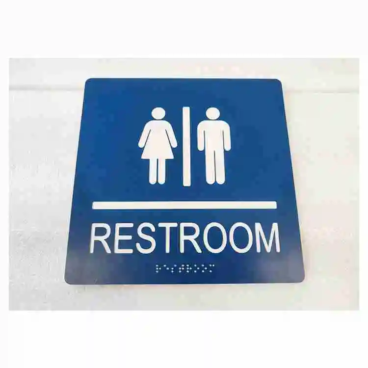 Cosun Modern Design Hanging Magnetic Aluminum Door Sign for Bathroom Open & Closed for Hotels or Push Pull