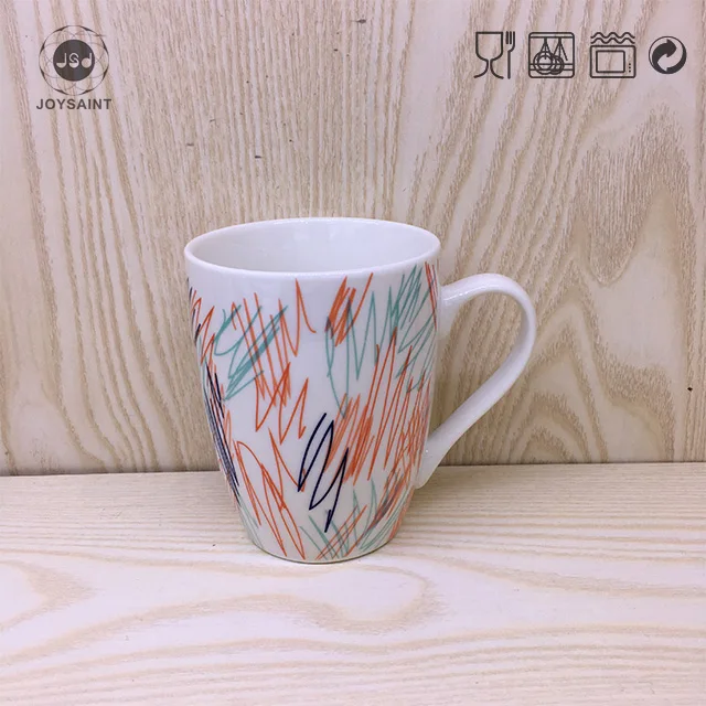 3 Pieces Promotional Opal Glass Fresh Bowl Set Blue Decal Printing Salad Bowl