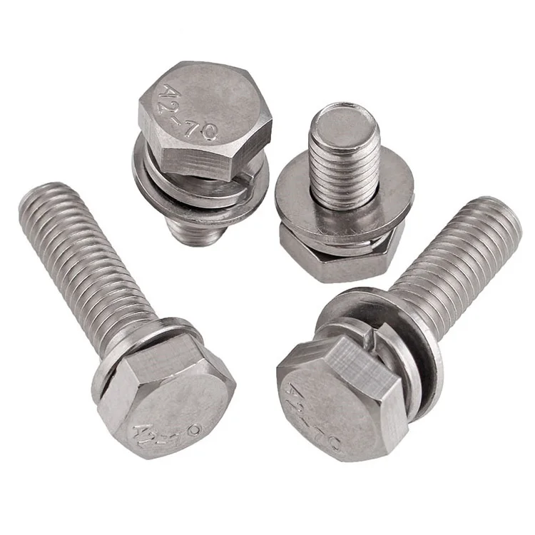 
Stainless Steel Hex Bolt Nut and Washer DIN933 DIN931 