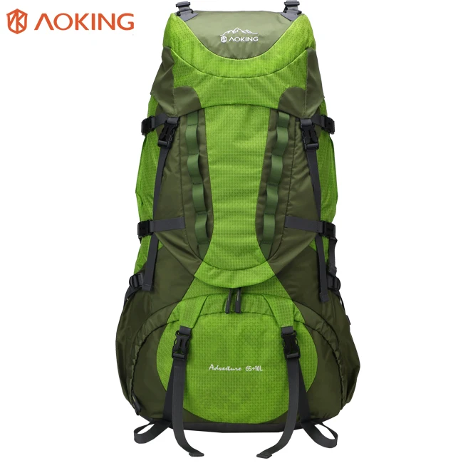 

70L external frame outdoor climbing mountaineering highland adventure backpack hunting with raincover