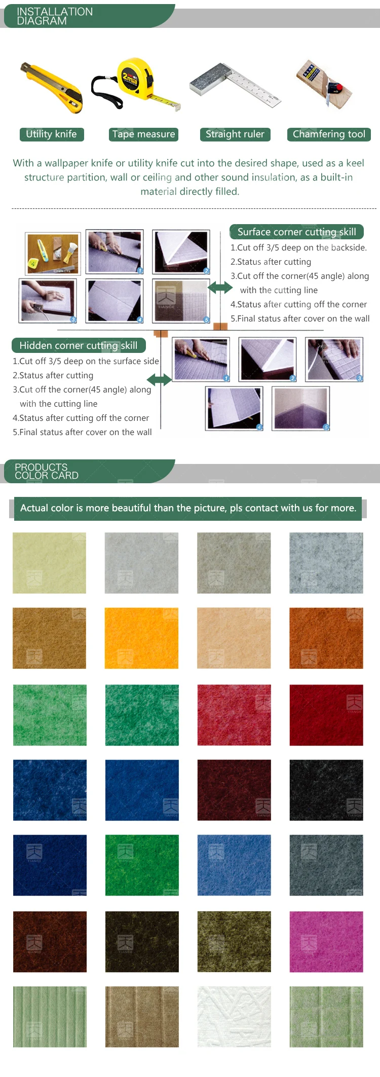fiber acoustic panel