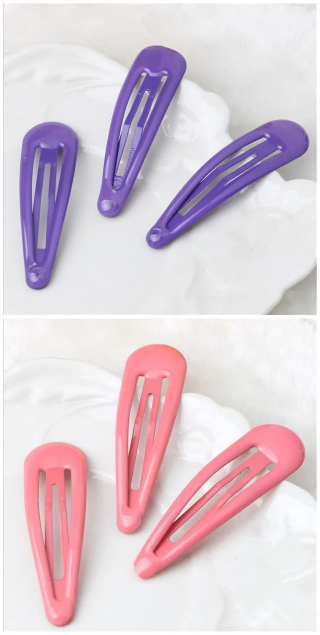 Factory Wholesale Metal Hair Snap Clips In Mixed Colors Buy Hair Snap Clips Product on