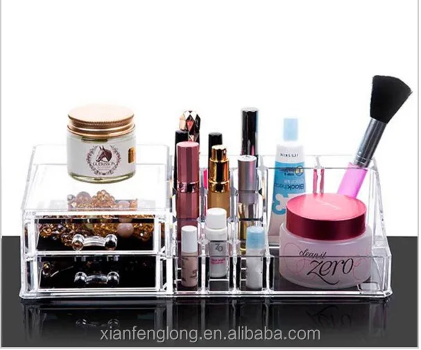 Factory Customized Cosmetic Organizer With Drawers Clear Makeup