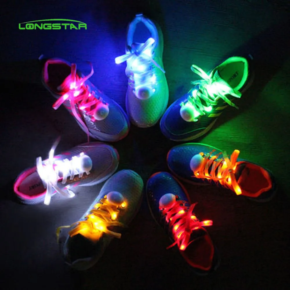

TPU Silicone Shoelace Multicolor Flashing Shoe Strings LED Luminous Shoelaces