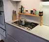bamboo wooden Kitchen Over Sink Shelf Rack Bathroom Storage Unit
