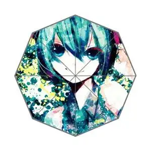 DXDXL The Purple-sky Automatic Tri-fold Umbrella Outer Print One Size