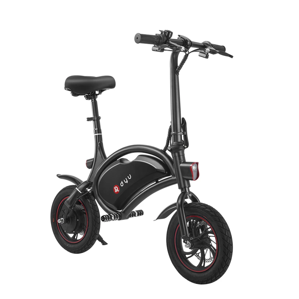 

2021 China DYU Electric Motorcycle 36v 12 inch mini tire folding ebike electric bike bicycle smart ebike