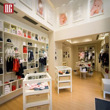 High End Luxury Baby Clothes Store Interior Design Display Showcase ...