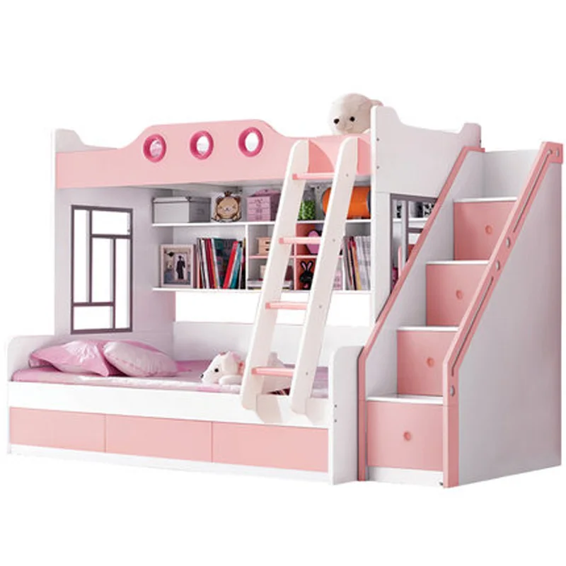girls pink bunk beds