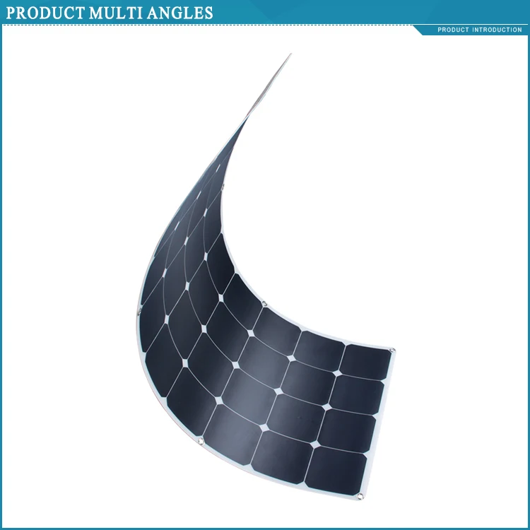 high efficiency 100w portable SUNPOWER semi flexible solar panel For Boat RV
