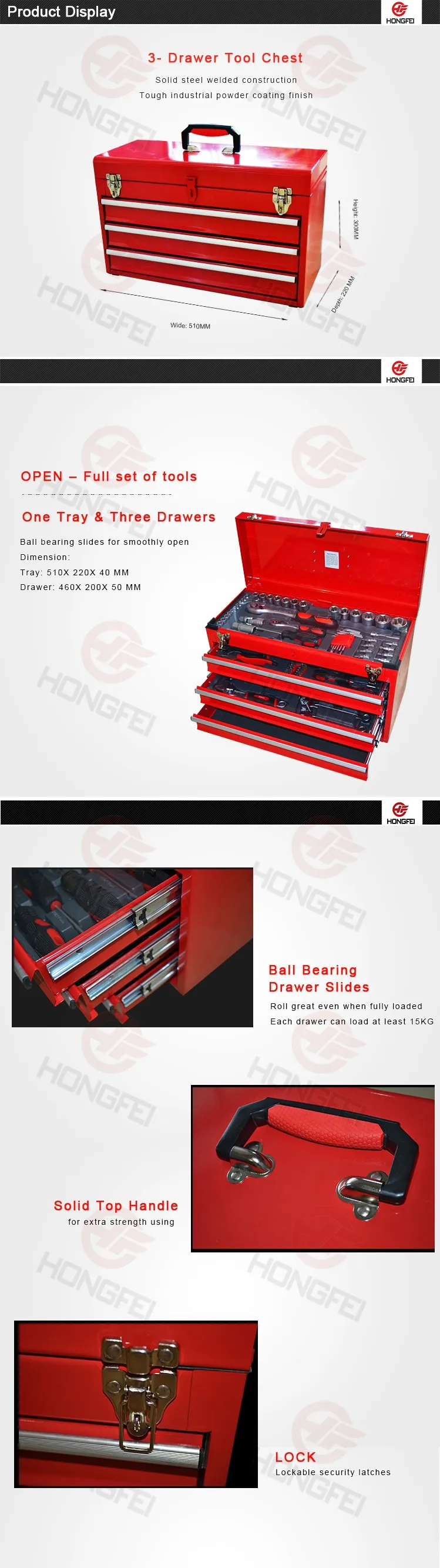 3 Drawer Mini Metal Tool Box With 105pcs Tools Buy Tool Box,Metal