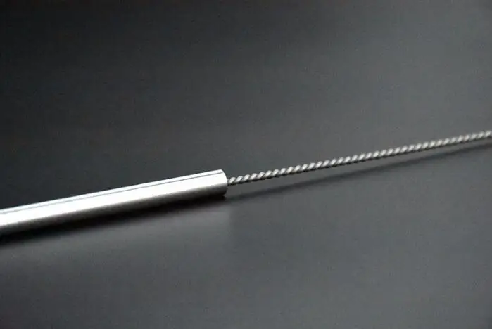 Chinese Factory Price Stainless Steel 5cm Head Different Length Straw Cleaning Brush