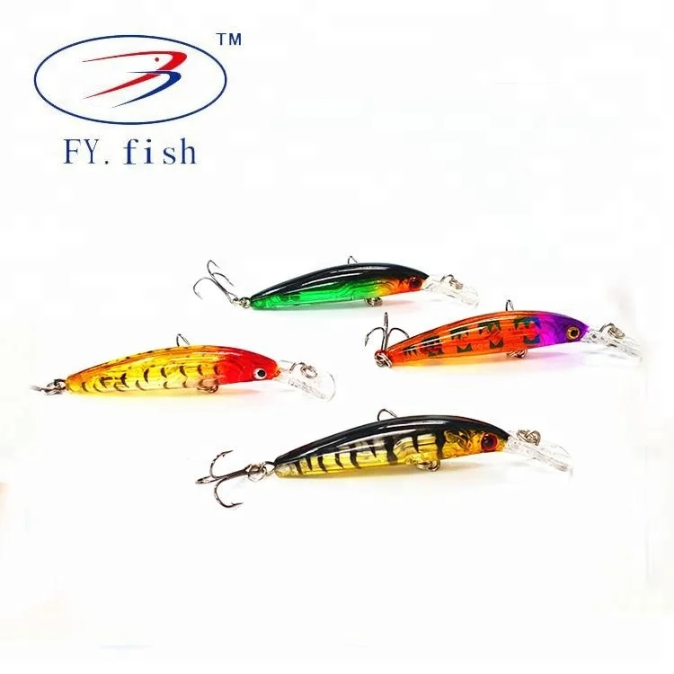 

Classic artificial small colorful fishing minnow lure bait