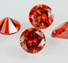 1mm orange color Europe star cut wholesale cubic zirconia stone
