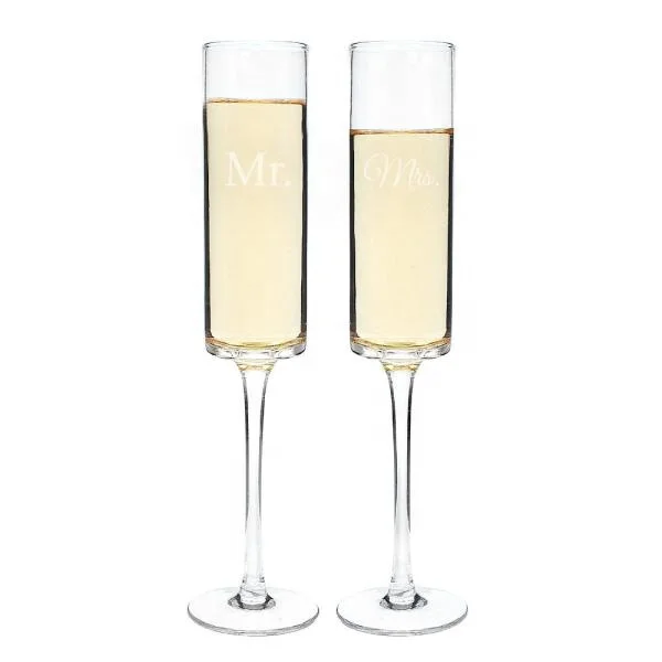 
Edge Cylindrical square Champagne Glass Champagne Flute 
