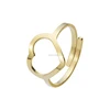 Hollow Heart Shape Stainless Steel Ring Made In China Fashion Midi Rings For Men Women Jewelry