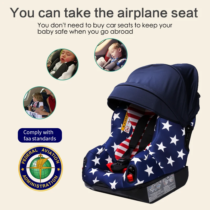 Strolex 5 in 1 Multifunctional ISOfix Child Car Safety Seat Baby Car Seat Stroller Travel Baby Stroller with Car Seat 6M~12Y