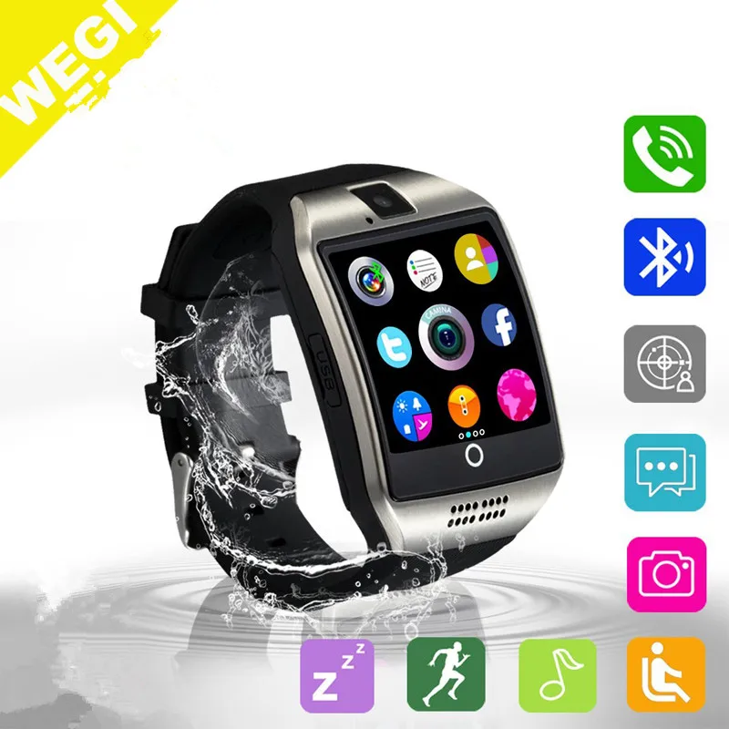 q18 Smart Watch phone with Camera Touch Screen Support SIM TF Card Bluetooth Smart watch pk gt09 dz09 A1 m26 u8 x6 for iphone