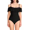 Sidiou Group Women One Piece Swimsuits Sling Ruffled Off Shoulder Triangle One-Piece Swimsuit