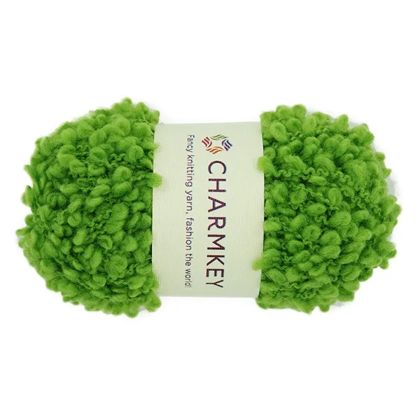 Wholesale 100 Polyester Boucle/loop Yarn Knitted Fancy Yarn Of 100g