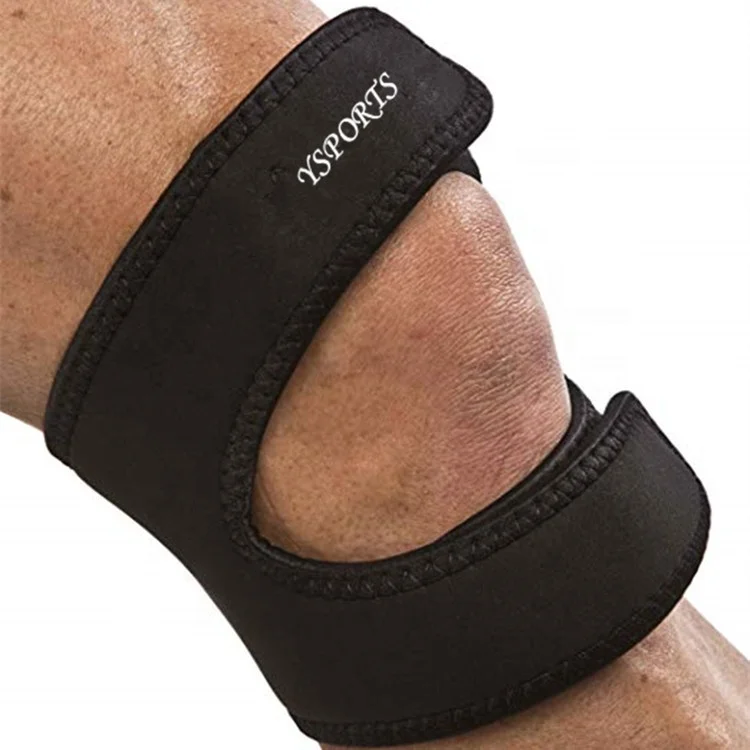 

High Quality Neoprene Action Knee Support Strap Adjustable Knee Brace neoprene splint wrist brace support, Black (custom color acceptable)