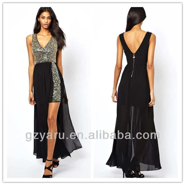 ladies party wear cocktail dresses short front and long dress