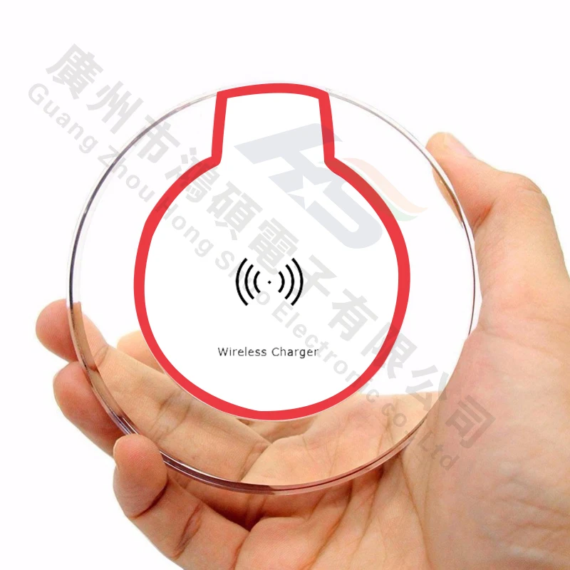 Wholesale Colourful Mini Phone Charger ,Qi Fast Wireless Charger