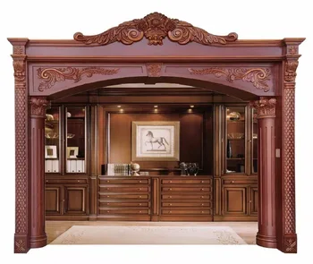 Solida porta di legno e telaio della finestra design decorativo ... Finestre di legno